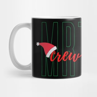 MRT Crew with Santa Hat Black Background Mug